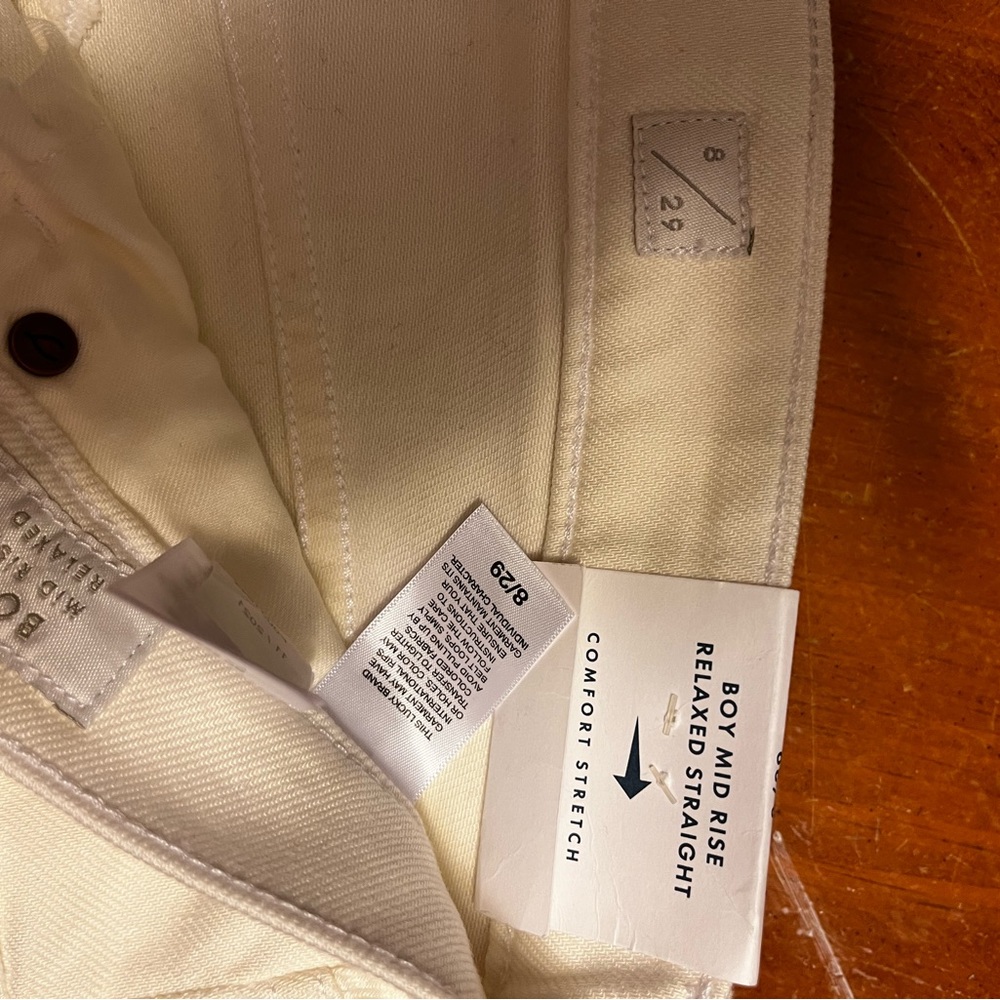White Midrise lucky jeans NWT - Picture 2 of 4